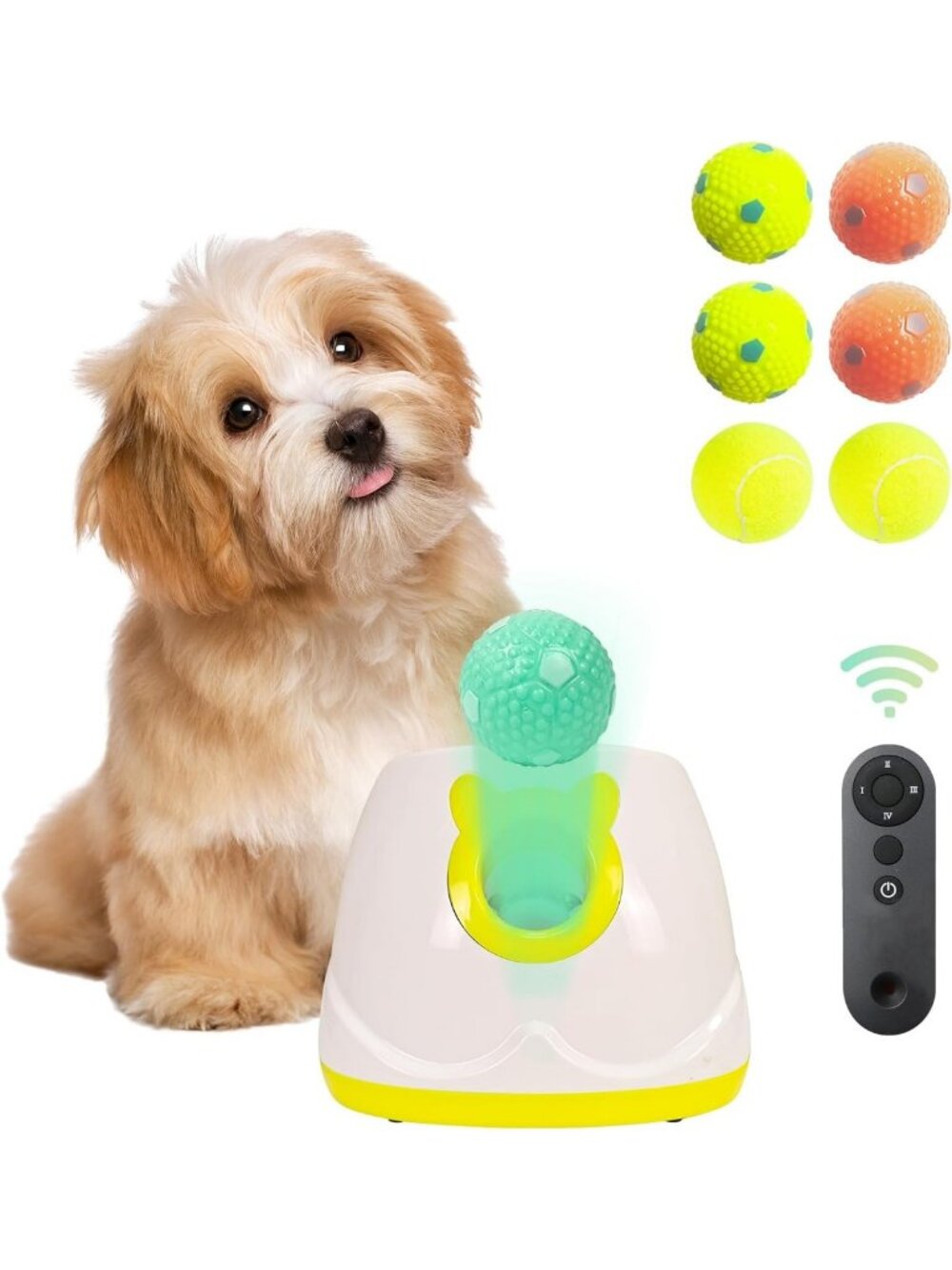 Dog Ball Throwing Machine for Small to Medium Sized Dogs, Dog Interactive Toy